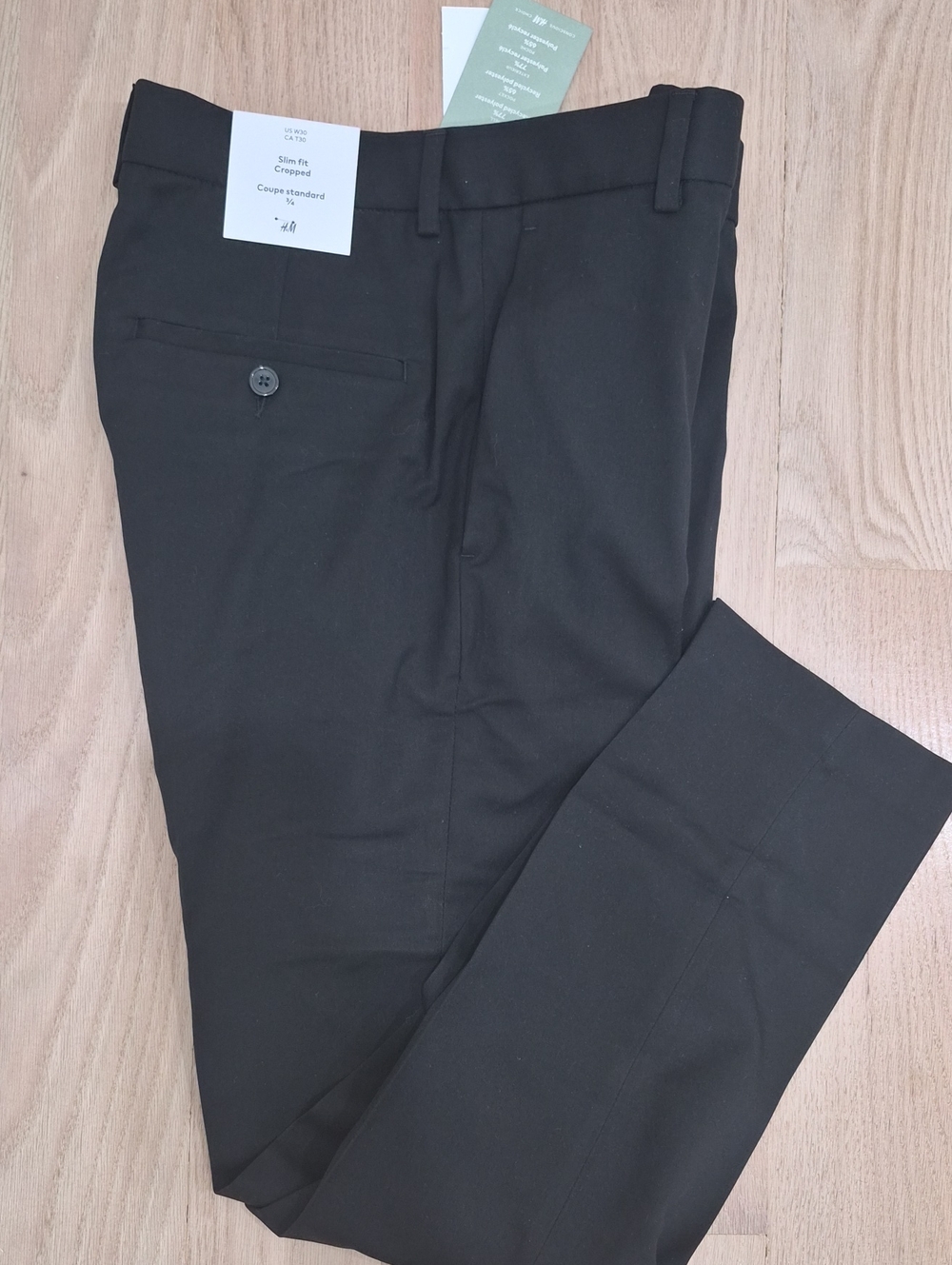 H&M Black Slim Fit Dress Pants
